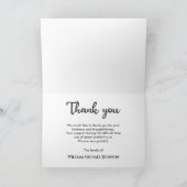 オリジナル写真追悼ゴルフ永遠 サンキューカード (内部)