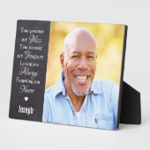 オリジナル写真追悼記念品 フォトプラーク (側面)