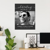 オリジナル写真追悼記念品  ポスター (ホームオフィス)