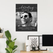 オリジナル写真追悼記念品 想い出 ポスター (ホームオフィス)