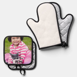 オリジナル写真鍋敷きセット 鍋つかみ&鍋敷きセット