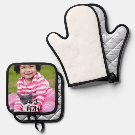 オリジナル写真鍋敷きセット 鍋つかみ&鍋敷きセット (正面/裏面)