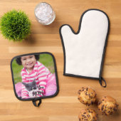 オリジナル写真鍋敷きセット 鍋つかみ&鍋敷きセット (トップダウン)