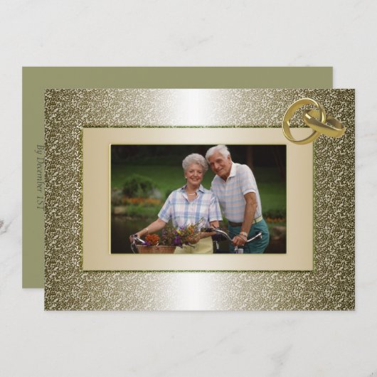 オリジナル写真 ウェディングアニバーサリー パーティー 招待状 (正面/裏面)