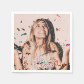 オリジナル写真 ウェディングシャワーナプキン スタンダードカクテルナプキン (正面)