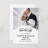 オリジナル写真 ウェディング セーブ・ザ・デート 招待状 (正面/裏面)