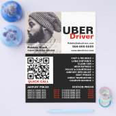 オリジナル写真, ウーバー運転手 - 価格リスト チラシ (シングル)