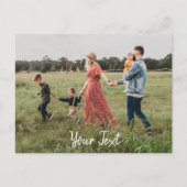 オリジナル写真＆カスタムテキストテンプレート シーズンポストカード (正面)