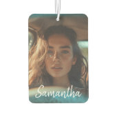 オリジナル写真 ギフト 名前入り カスタム カーエアーフレッシュナー (裏面)