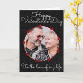 オリジナル写真 グリッター バレンタイン カード (黄色い花)