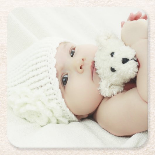 オリジナル写真 スクエアペーパーコースター (正面)