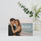 オリジナル写真 セーブ・ザ・デート ポストカード (スタンド正面)