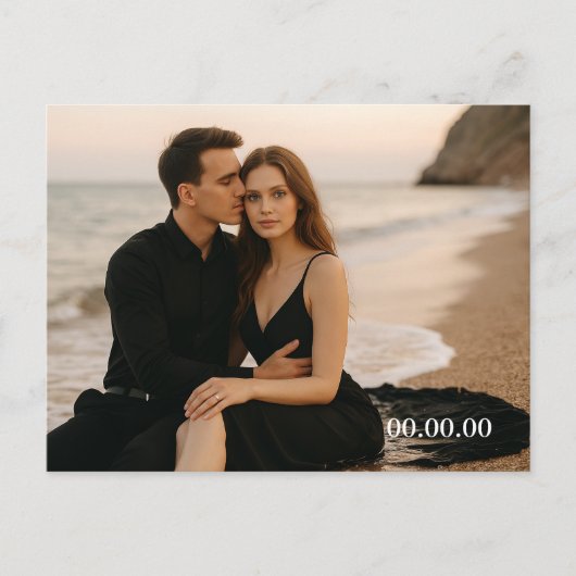 オリジナル写真 セーブ・ザ・デート ポストカード (正面)