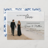 オリジナル写真 セーブ・ザ・デート ポストカード (正面/裏面)