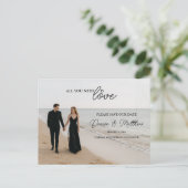 オリジナル写真 セーブ・ザ・デート ポストカード (スタンド正面)