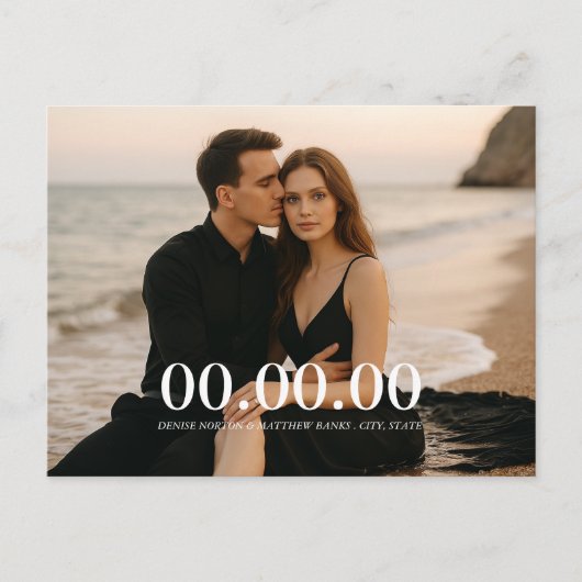 オリジナル写真 セーブ・ザ・デート ポストカード (正面)