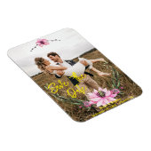 オリジナル写真 セーブ・ザ・デート - ミニマリスト マグネット (右側)