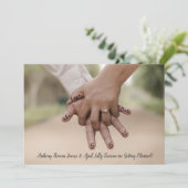 オリジナル写真 セーブ・ザ・デート 招待状 (スタンド正面)