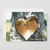 オリジナル写真 セーブ・ザ・デート 招待状 (裏面)