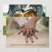 オリジナル写真 セーブ・ザ・デート 招待状 (正面/裏面)