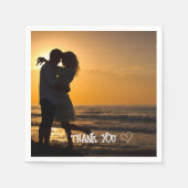 オリジナル写真 タイポグラフィー ナプキン スタンダードカクテルナプキン (正面)