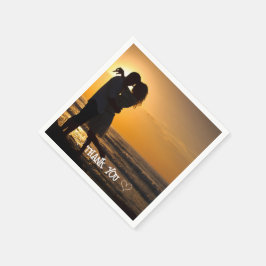 オリジナル写真 タイポグラフィー ナプキン スタンダードカクテルナプキン