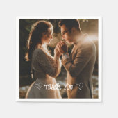 オリジナル写真 タイポグラフィー ナプキン スタンダードカクテルナプキン (正面)