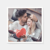 オリジナル写真 タイポグラフィー ナプキン スタンダードカクテルナプキン (正面)