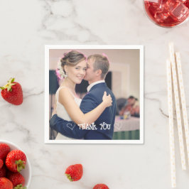 オリジナル写真 タイポグラフィー ナプキン スタンダードカクテルナプキン