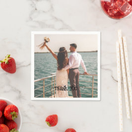 オリジナル写真 タイポグラフィー ナプキン スタンダードカクテルナプキン