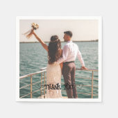 オリジナル写真 タイポグラフィー ナプキン スタンダードカクテルナプキン (正面)