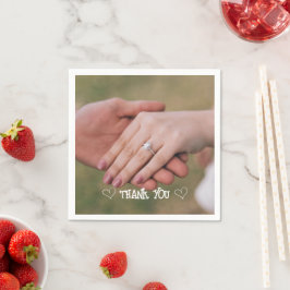 オリジナル写真 タイポグラフィー ナプキン スタンダードカクテルナプキン