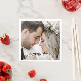 オリジナル写真 タイポグラフィー ナプキン スタンダードカクテルナプキン