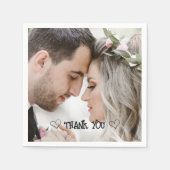 オリジナル写真 タイポグラフィー ナプキン スタンダードカクテルナプキン (正面)