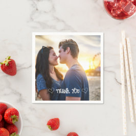 オリジナル写真 タイポグラフィー ナプキン スタンダードカクテルナプキン