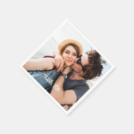 オリジナル写真 タイポグラフィー ナプキン スタンダードカクテルナプキン