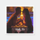 オリジナル写真 タイポグラフィー ナプキン スタンダードカクテルナプキン (正面)