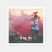 オリジナル写真 タイポグラフィー ナプキン スタンダードカクテルナプキン (正面)