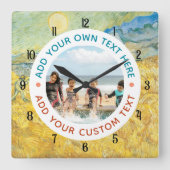 オリジナル写真＆テキスト ウォールクロック - パーソナライズされたギフト (正面)