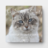 オリジナル写真 ネコ ペット 追悼 記念プレート フォトプラーク (正面)