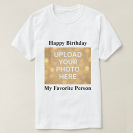 オリジナル写真 ハッピーバースデーTシャツ Tシャツ