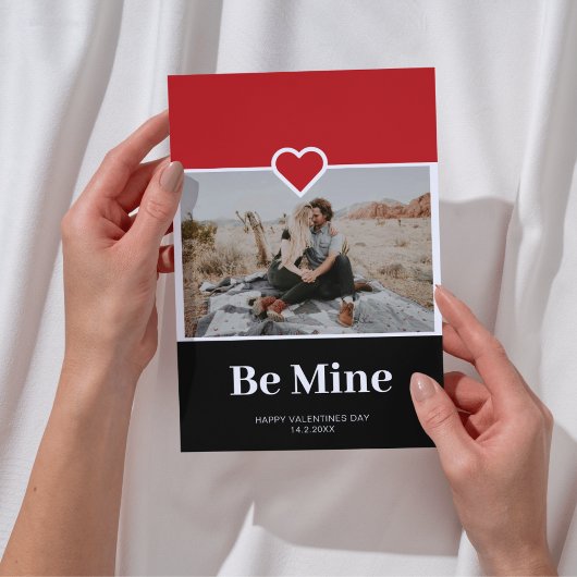 オリジナル写真 バレンタインデー カード「Be Mine」 シーズンカード