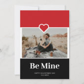 オリジナル写真 バレンタインデー カード「Be Mine」 シーズンカード (正面)