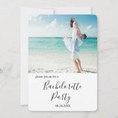 オリジナル写真 ビーチ ブライズパーティー 招待状 (正面)