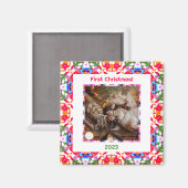 オリジナル写真 ファーストクリスマス 新婚 新居 マグネット (正面/裏面)