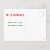 オリジナル写真 フェリズ・ナビダッド ホリデー ポストカード (裏面)