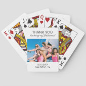 オリジナル写真 ブライズメイド 感謝の気持ちを伝えるギフト トランプ (裏面)