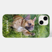 オリジナル写真 ペット 犬 名前入り Case-Mate iPhoneケース (裏面 (横))