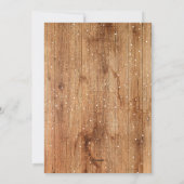 オリジナル写真 ホリデー フラワー ウッド 背景カード シーズンカード (裏面)