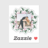 オリジナル写真 マグノリア 花 フレーム 結婚式 シール (シート)